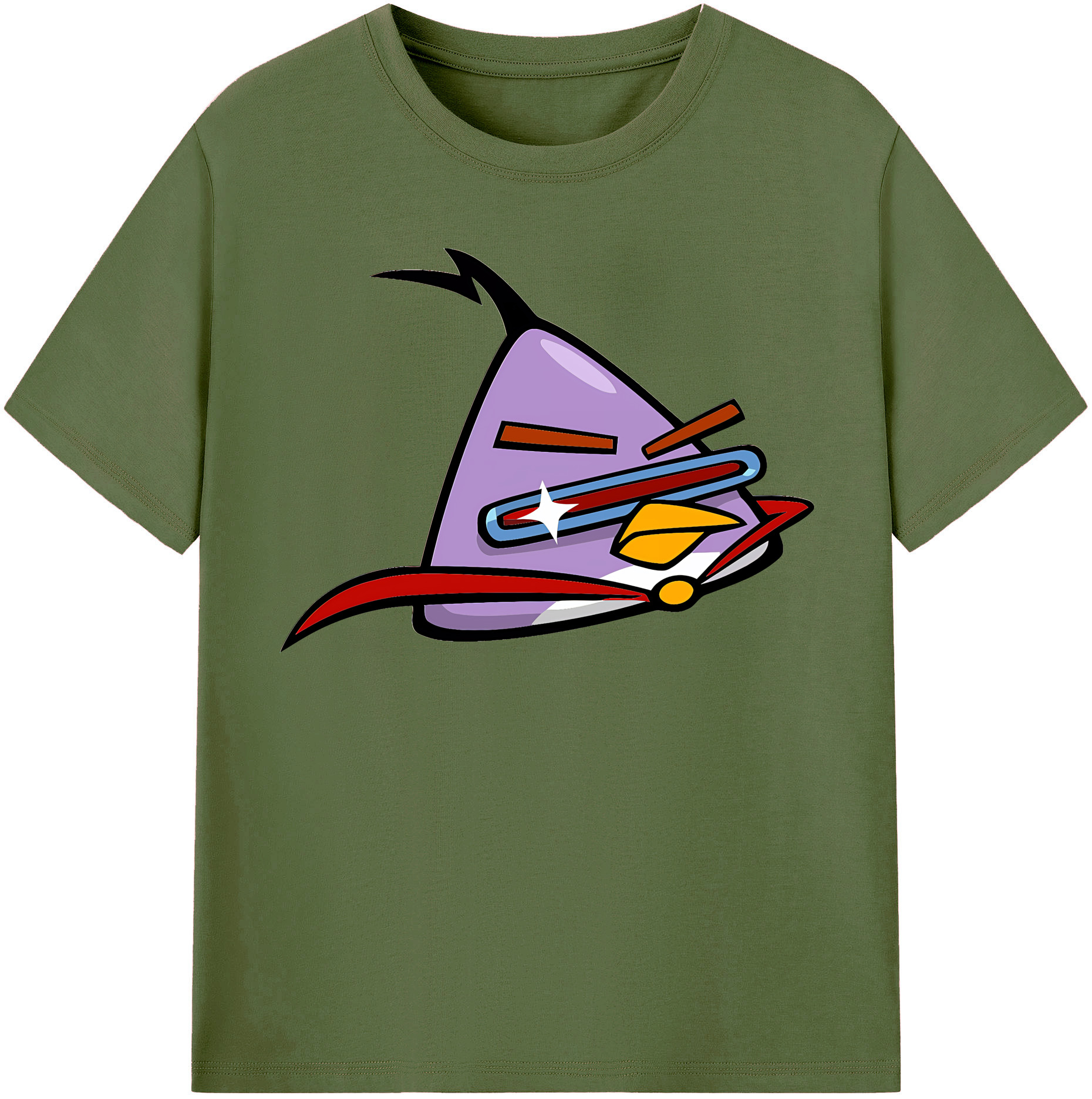（画像用） Angry Birds アングリーバード 綿100％半袖Tシャツ（フロントプリント）